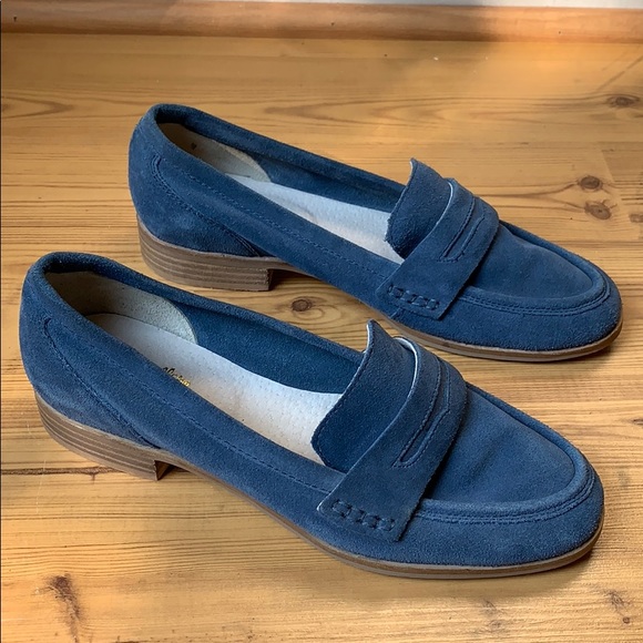 Seychelles Shoes - Seychelles Weekenders Suede Blue Penny Loafers US9